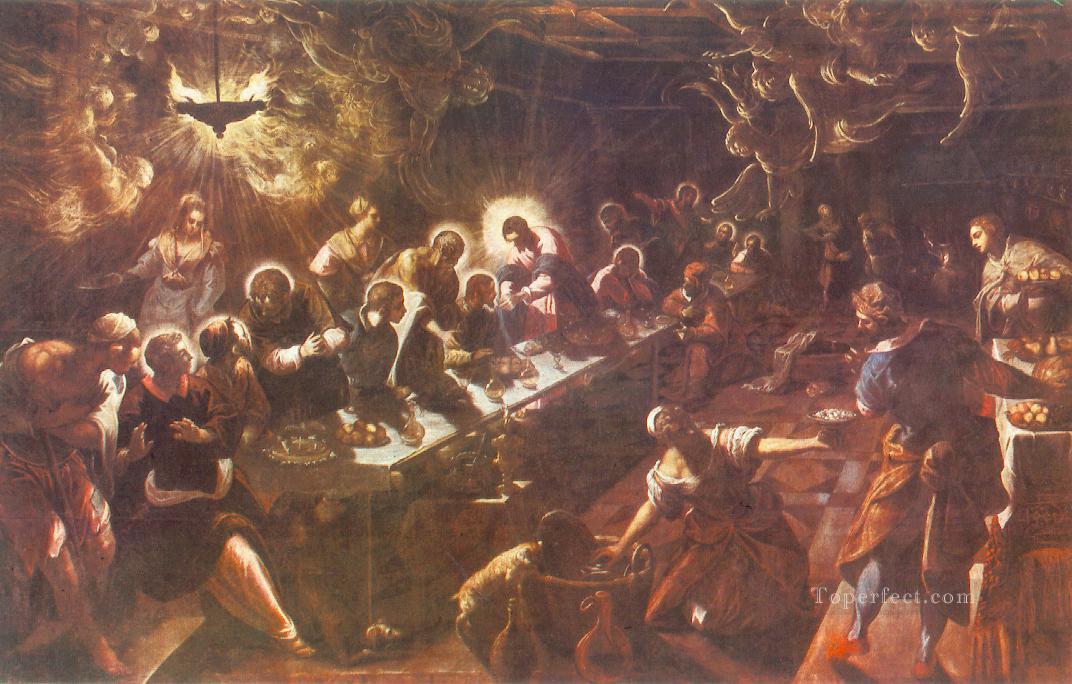 最後の晩餐 イタリア・ルネサンス ティントレット油絵